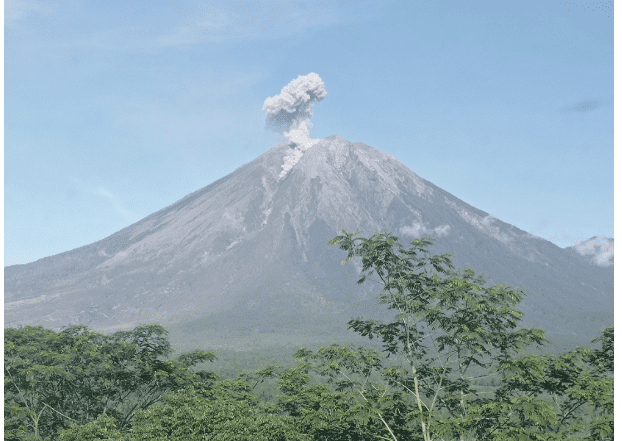 Gunung Semeru Erupsi Lagi, Tinggi Kolom Letusan 700 Meter