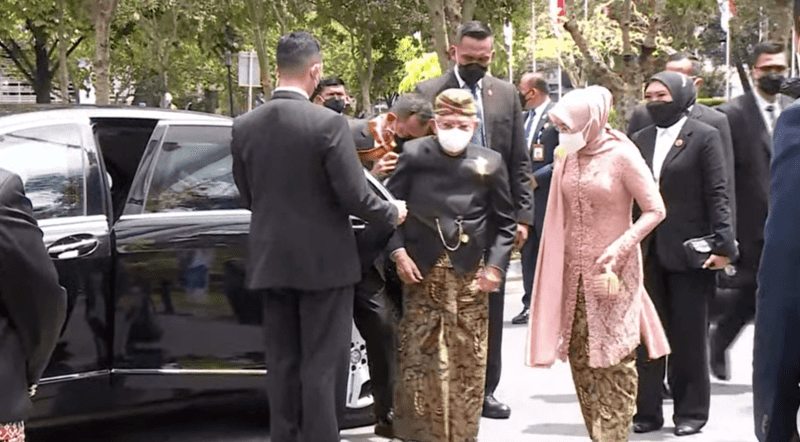 Pakai Beskap dan Blangkon, Wapres Tiba di Lokasi Akad Nikah Kaesang-Erina Gudono(Dok.Ist)