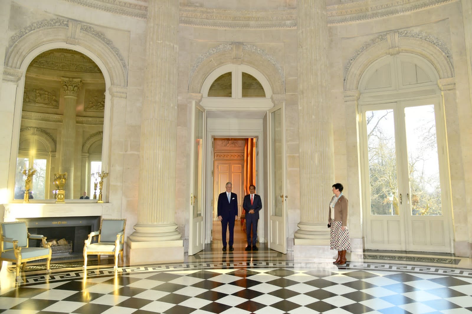 Jokowi Disambut Raja Philippe Leopold Louis Marie di Istana Laeken Belgia (Dok.Ist)
