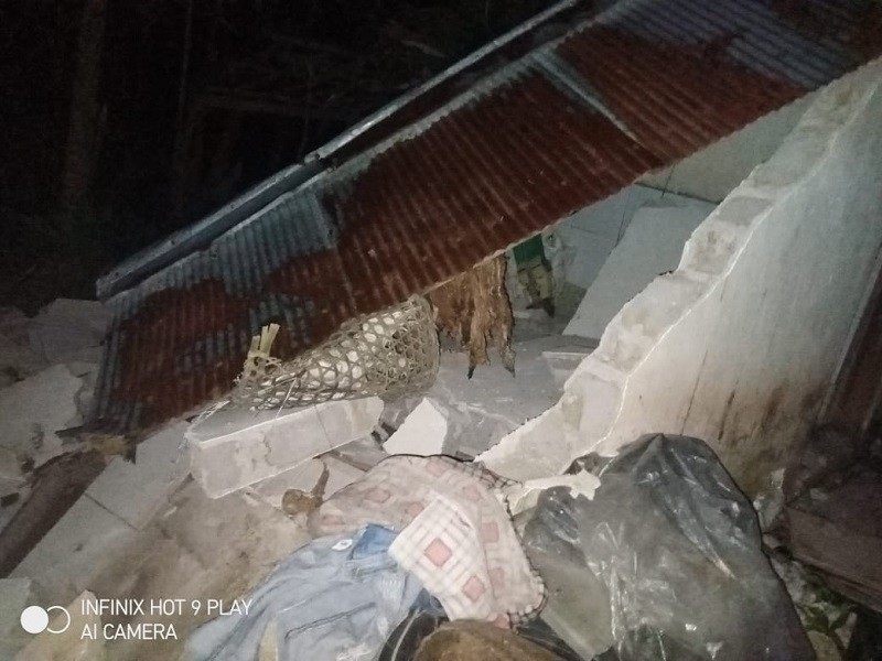 Sebanyak 42 Rumah dan Fasilitas Umum Rusak Akibat Gempa M5,2 di Bali. (Foto: MNC Media)