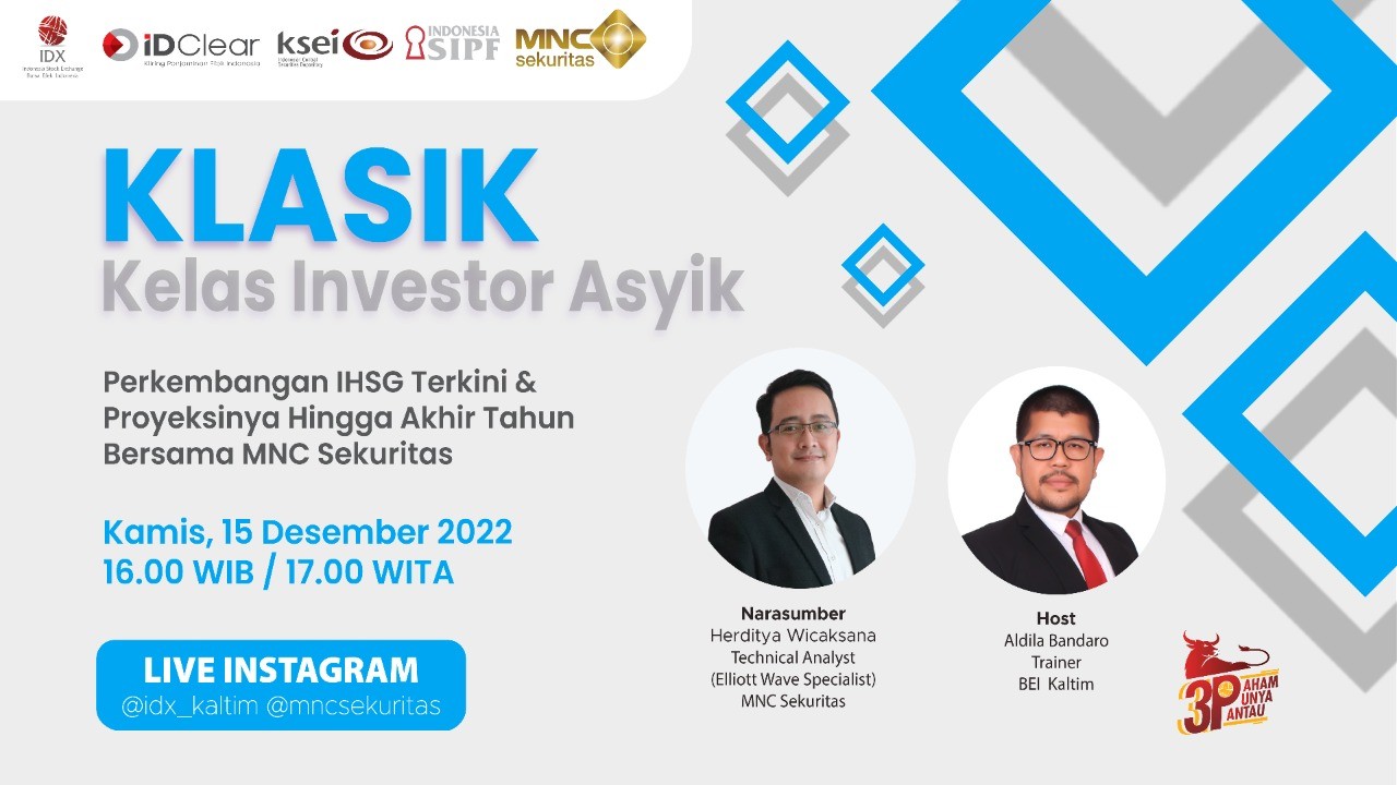 IG Live MNC Sekuritas: Perkembangan IHSG Terkini dan Proyeksinya hingga Akhir 2022 (FOTO: MNC Media)