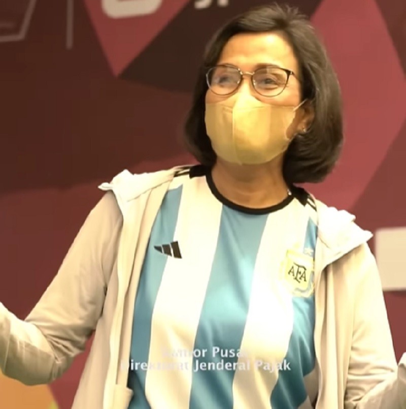 Sempat Tegang Nonton Piala Dunia, Sri Mulyani Happy Messi dkk Juara. (Foto: IG @smindrawati).