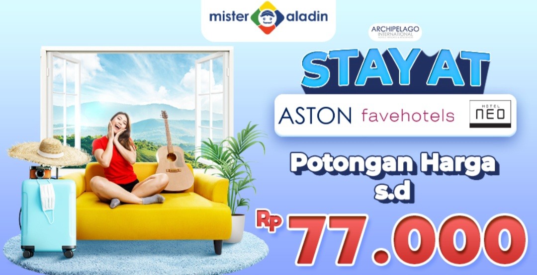 Buruan Pesan Hotel Bintang 4 dan 5 di Mister Aladin, Ada Cashback hingga Rp77 Ribu (FOTO:MNC Media)