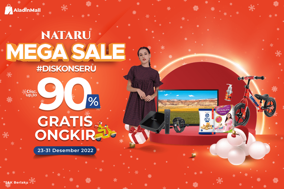Nataru Mega Sale di AladinMall, Diskon hingga 90 Persen dan Gratis Ongkir(Dok.MNC)