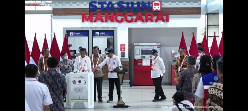 Jokowi Resmikan Pengembangan Tahap I Stasiun Manggarai (Dok.MNC)