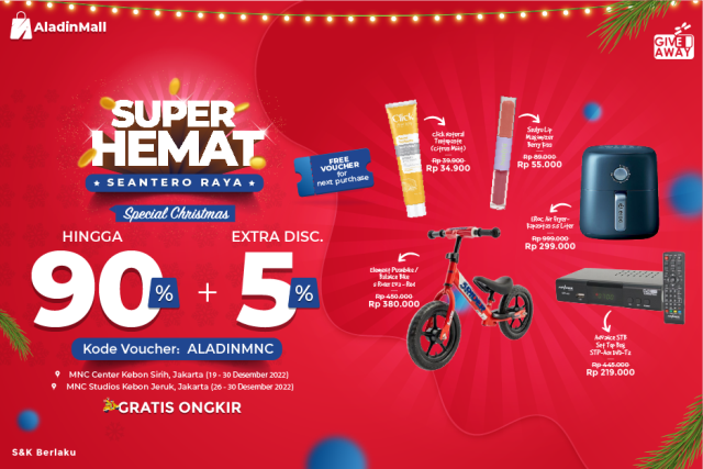 Serbu Produk di AladinMall, Ada Diskon hingga 90 Persen Plus Ongkir (Foto: MNC Media)
