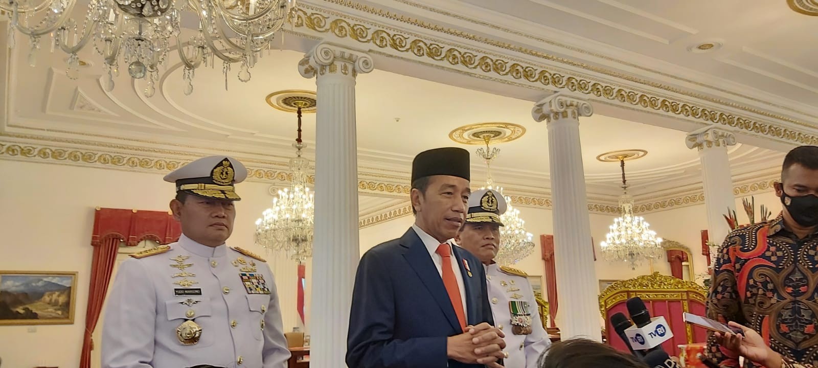 Tunjuk Muhammad Ali Jadi KSAL, Jokowi: Saya Lihat Rekam Jejak. (Foto: Raka Dwi Novianto/MNC Media)