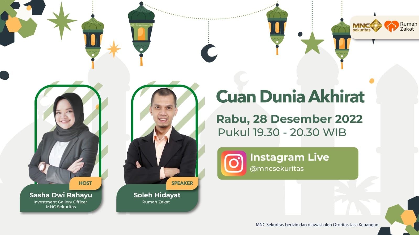 Jangan Ketinggalan Siaran Live MNC Sekuritas 'Cuan Dunia Akhirat'. (Foto: MNC Media)