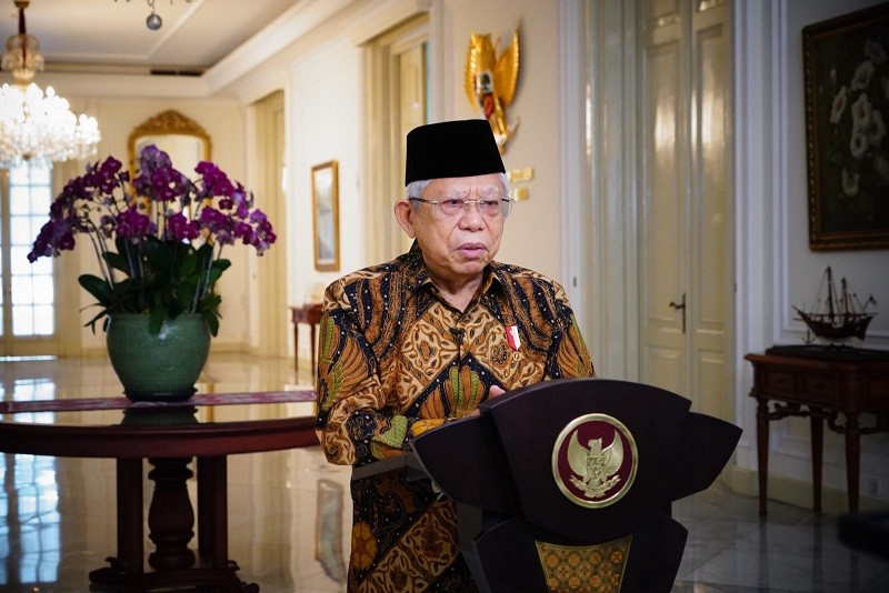 Ma'ruf Amin: Diaspora RI Bagian Tak Terpisahkan dari Pembangunan Ekonomi. (Foto: MNC Media)