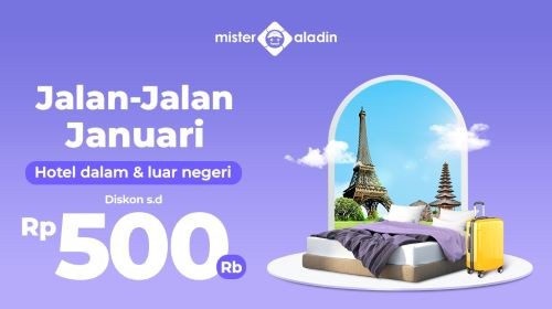 Awal Tahun Enaknya Staycation, Ada Diskon hingga Rp500 Ribu di Mister Aladin. Foto: MNC Media.