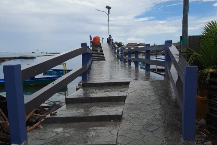 Pembangunan Tanggul di Kepulauan Seribu Telan Anggaran Rp34 Miliar (Foto: MNC Media/ Yohannes)