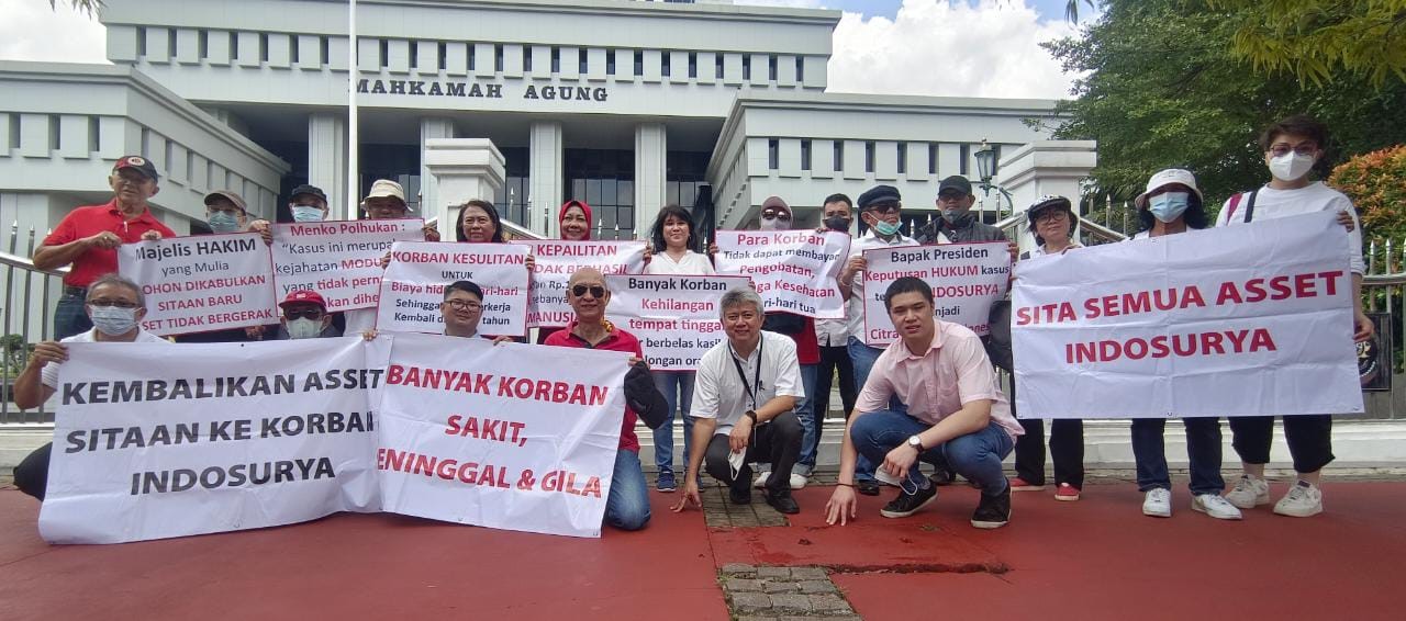 Ratusan Korban KSP Indosurya Gelar Aksi di Depan Gedung MA, Minta Hak Dipulihkan (Dok.iST)