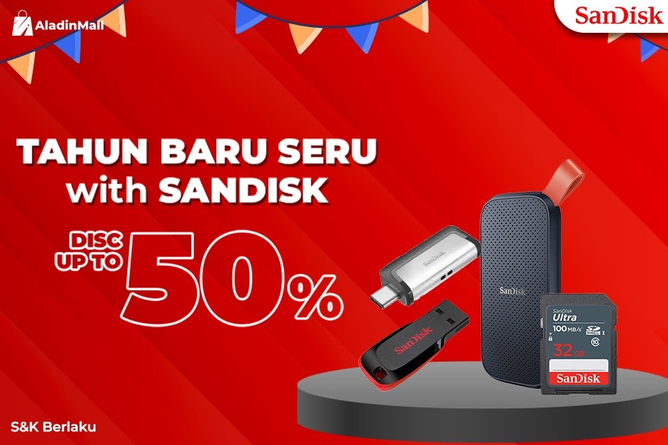 Tak hanya aman dalam menyimpan data, flashdisk SanDisk juga dibanderol dengan harga yang terjangkau.