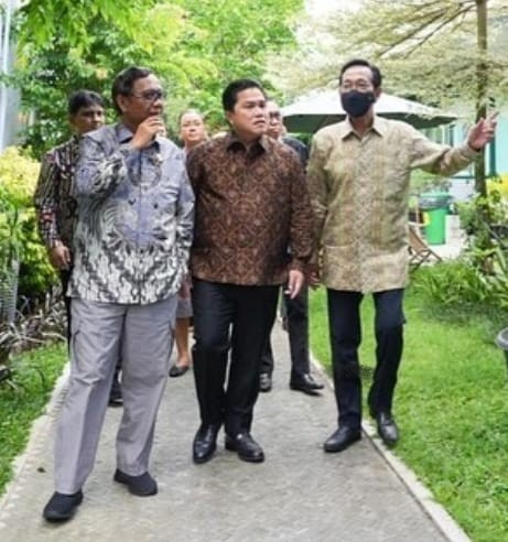 Erick Thohir dan Mahfud MD Bertemu Sri Sultan, Bahas Apa Saja? (Foto: MNC Media)