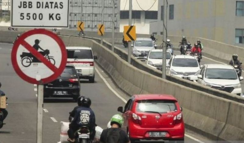 Polri Minta Motor Tak Melintas di Jalan Layang Non Tol (Dok.TMC Polda Metro)