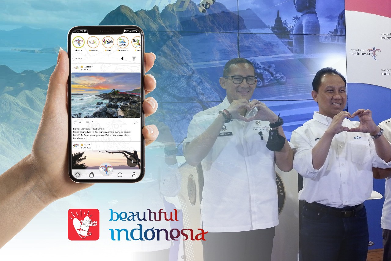 Genjot Kunjungan Wisata, Kemenpar Luncurkan Aplikasi Beautiful Indonesia. (Foto: MNC Media)