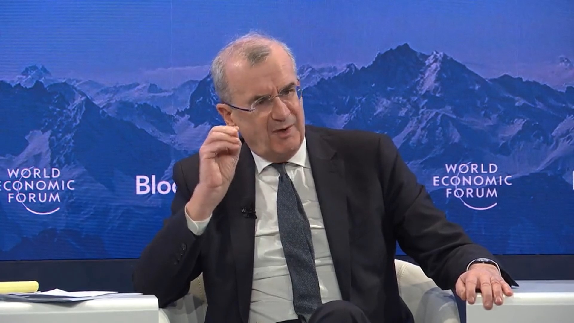 WEF Davos 2023: ECB Pastikan Kebijakan Suku Bunga Tinggi Bakal Terus Berlanjut (foto: MNC Media)