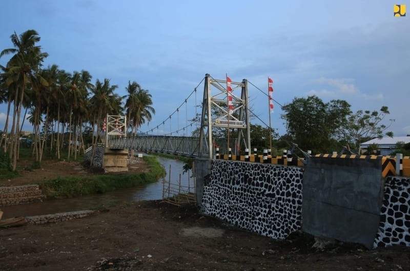 Kementerian PUPR Resmikan Jembatan Gantung di Bitung, Gunakan TKDN 100 Persen  (Dok.PUPR)