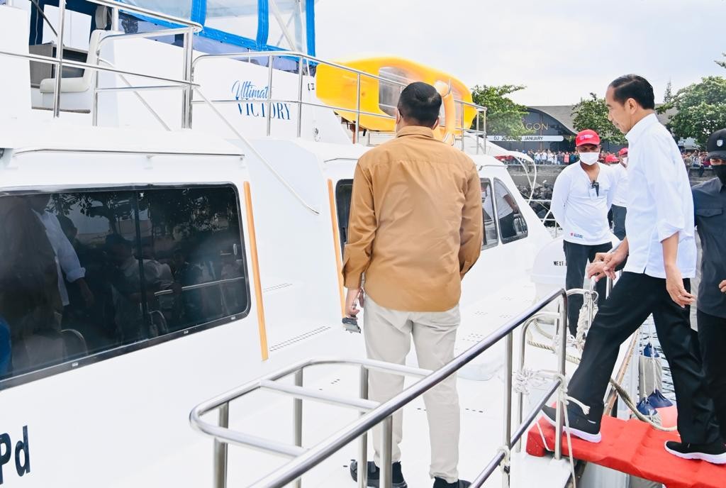 Naik Kapal Motor, Jokowi Bakal Kunjungi Bunaken hingga Pantai Malalayang (Dok.biro pers kepresidenan)