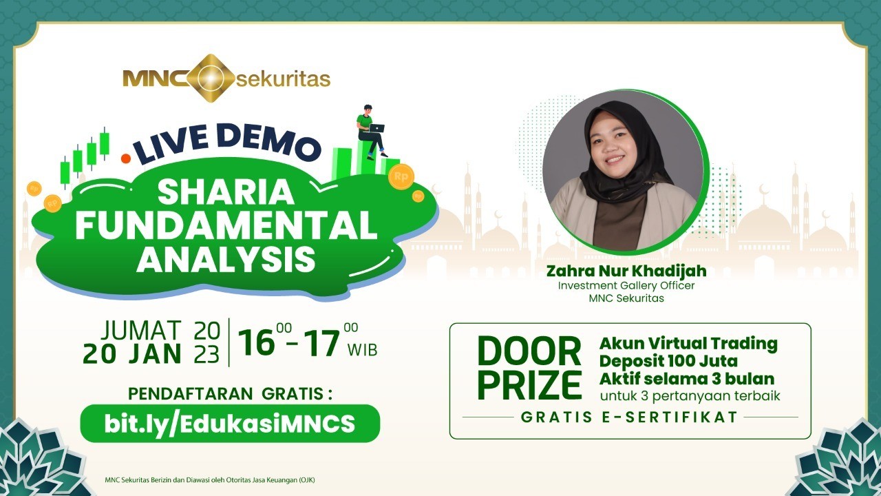 Pahami Sharia Fundamental Analysis lewat Webinar Gratis MNC Sekuritas. (Foto: MNC Media)