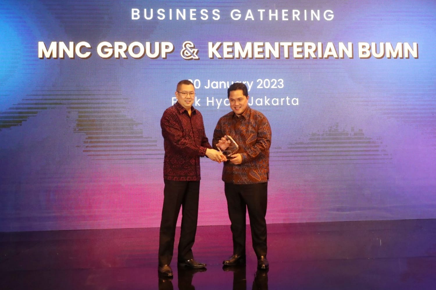 BUMN Terus Maju, Hary Tanoesoedibjo Sanjung Kepemimpinan Erick Thohir (FOTO:MNC Media)