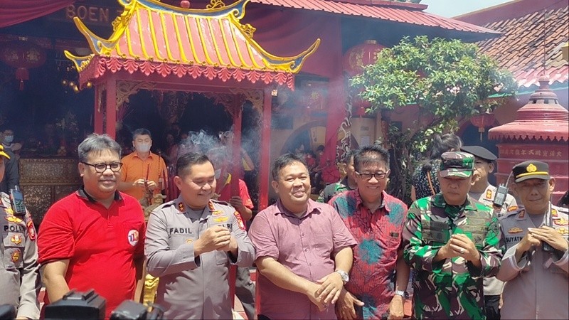 Kapolda Metro Jaya Pantau Perayaan Imlek di Kelenteng Boen Tek Bio Tangerang (Dok.Ist)