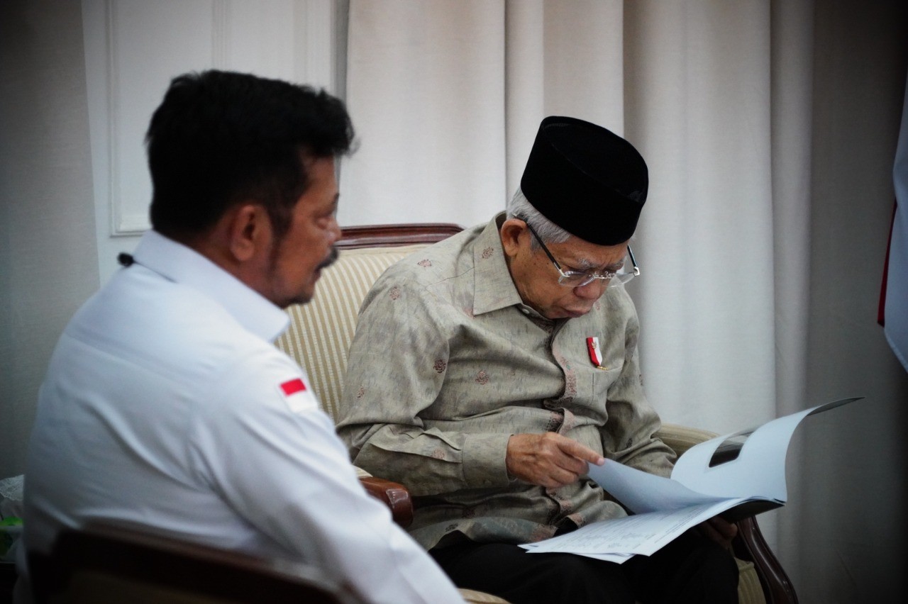Terima Laporan Mentan, Wapres Pastikan Stok Beras Nasional Cukup (foto: MNC Media)