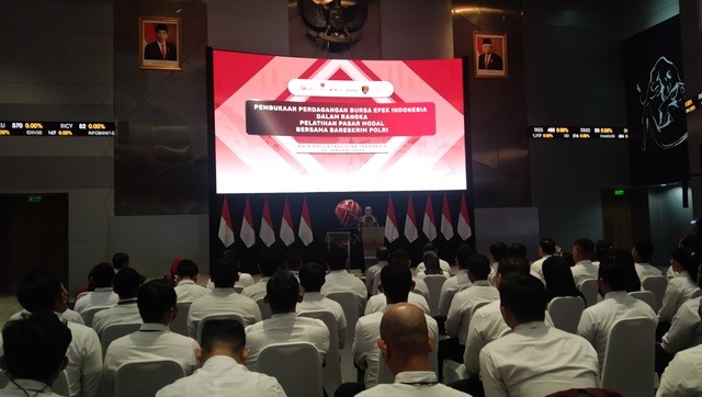 SRO Pasar Modal Ajak Bareskrim Pahami Mekanisme Perdagangan Bursa (Foto: MNC Media/ Dinar)