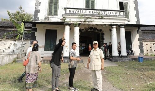 Kunjungi Kavallerie Artillerie, Prabowo Dukung Revitalisasi Gedung Bersejarah. Foto: MNC Media.