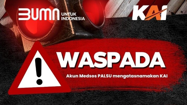 Waspada Akun Twitter Palsu KAI, Simak Ciri-Ciri Akun Resminya. (Dok. PT KAI)