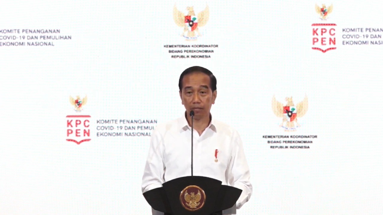 Jokowi Ungkap Keputusan Berat RI Tak LockDown di Awal Pandemi. (Foto: MNC Media)