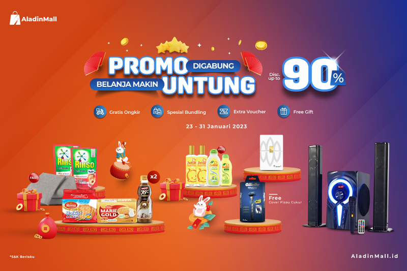 Payday, Belanja Emas Antam Sampai Kebutuhan Rumah Tangga Gratis Ongkir di AladinMall. (Foto: MNC Media)