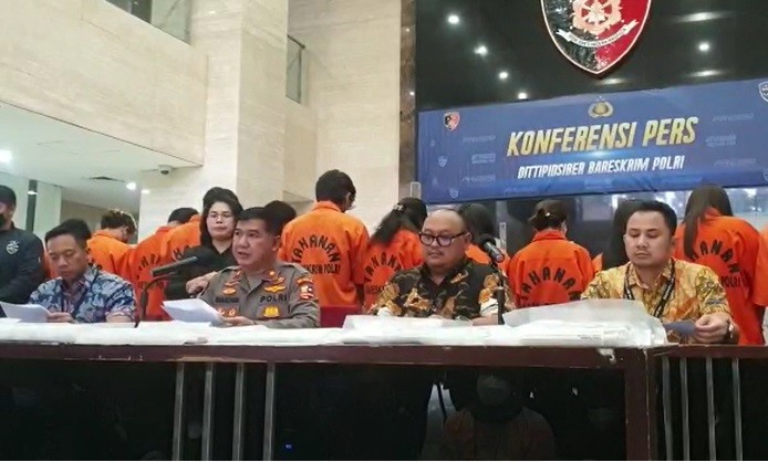 Sindikat Judi Online Mastertogel Ditangkap, Omzetnya Rp2 Miliar per Bulan. (Foto: Puteranegara/MNC Media)