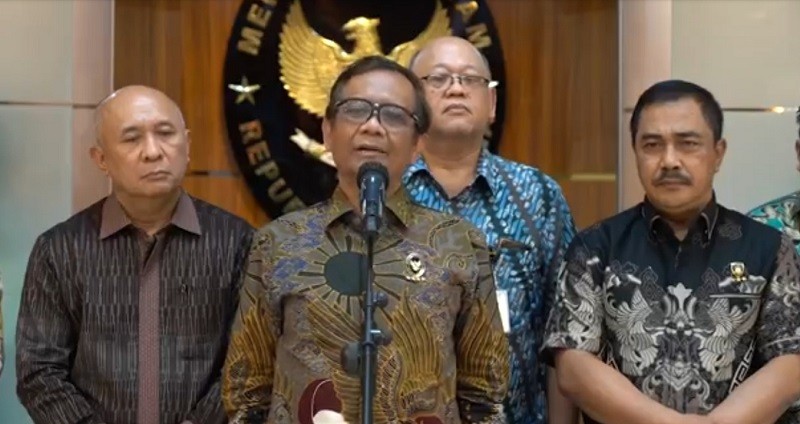 Mahfud MD Pastikan Tak Ada Reshuffle Kabinet Hari Ini. (Foto: MNC Media).