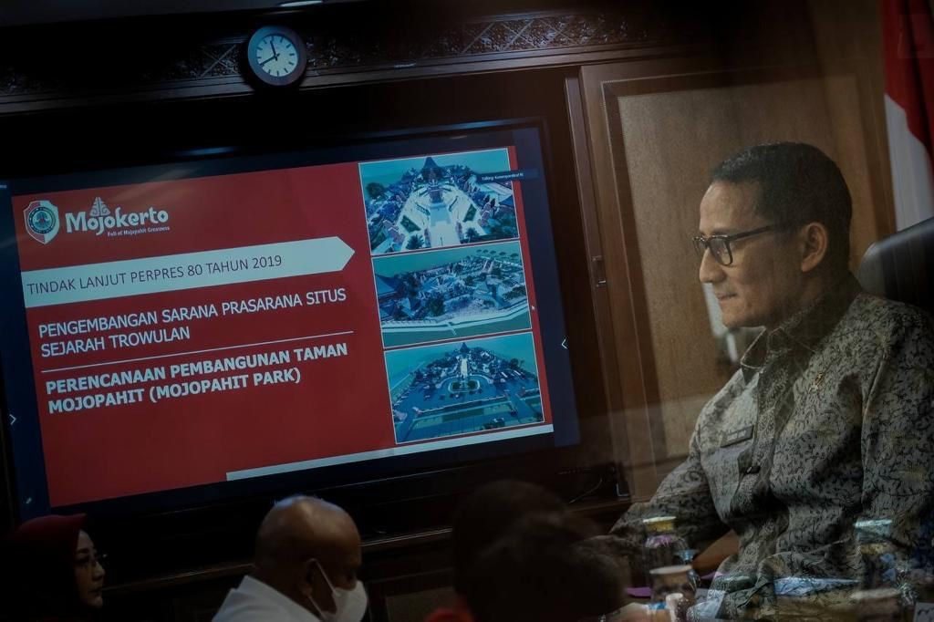 Sandiaga Uno Minta Kepala Daerah Maksimalkan Desa Wisata, Efektif Bangkitkan Ekonomi. (Foto: MNC Media)