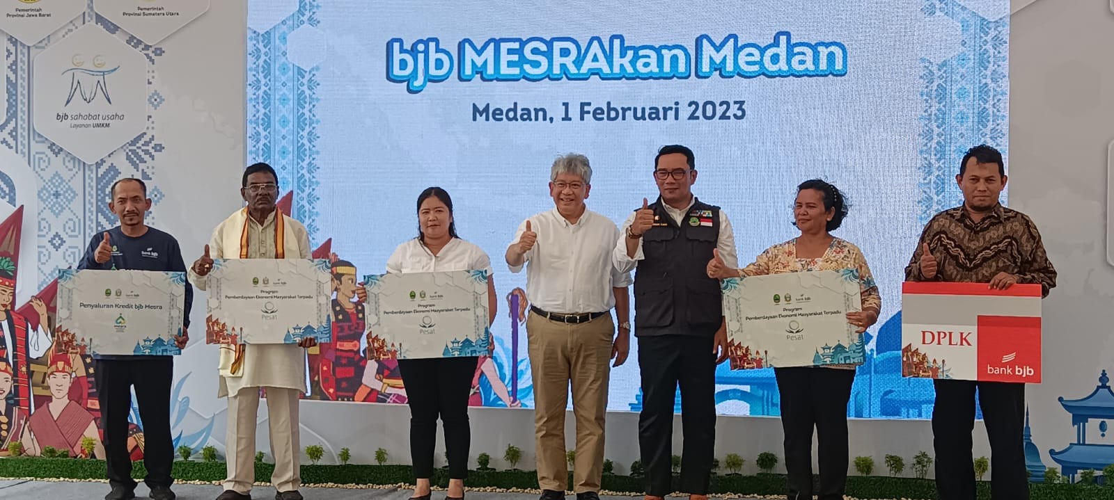 Ridwan Kamil Paparkan Keunggulan Kredit Mesra BJB, Bisa Berantas Rentenir. (Foto: Wahyudi Aulia Siregar/MNC Media)