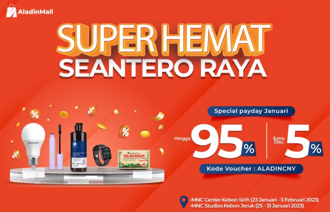 Jangan Lewatkan Diskon Besar-besaran di AladinMall Booth MNC Area (FOTO:MNC Media)