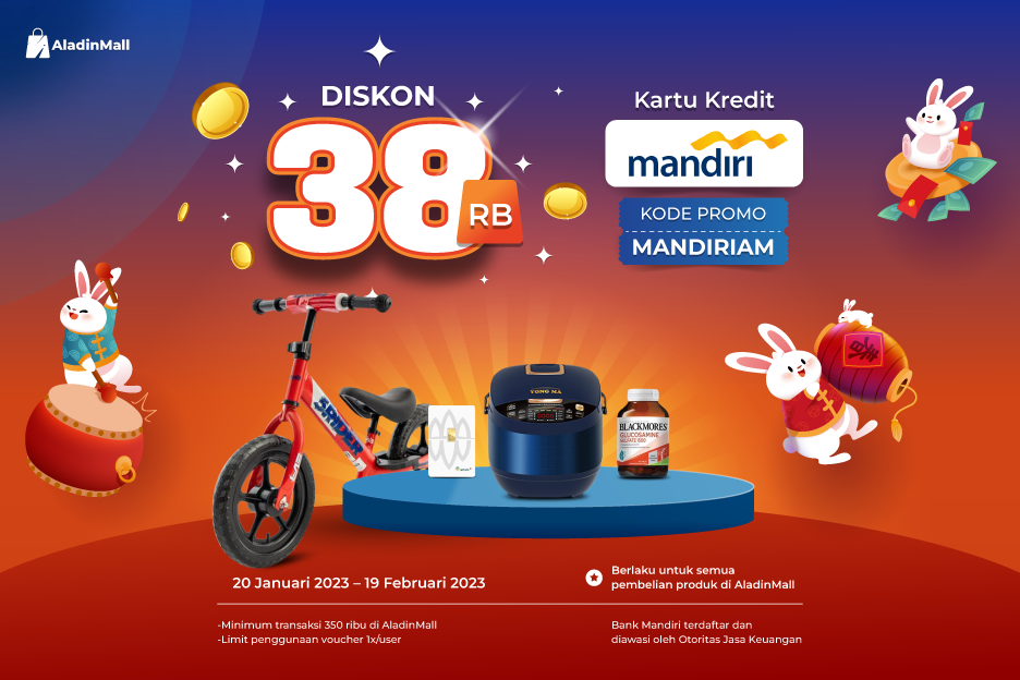 Serbu Diskon hingga 90 Persen di AladinMall untuk Pemegang Kartu Kredit Mandiri. (Foto: MNC Media)
