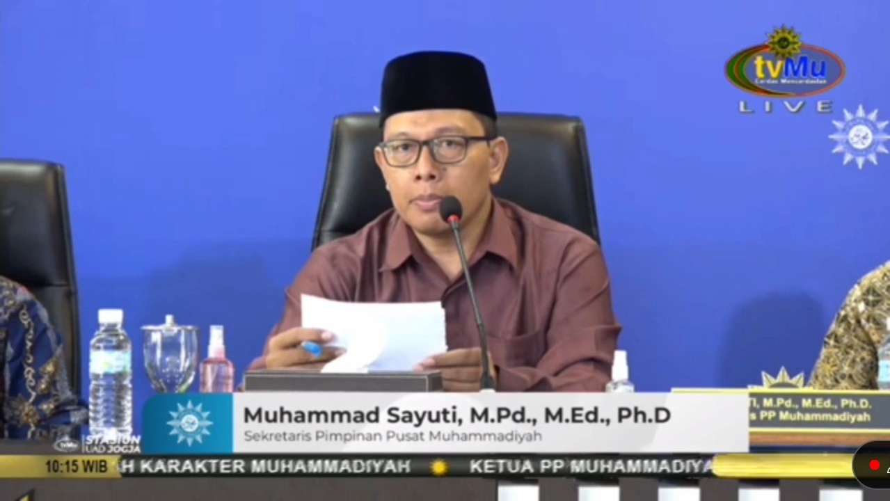 Muhammadiyah Tetapkan 1 Ramadan, Syawal, dan Zulhijah 1444 H. (Dok. Tangkapan Layar Muhammadiyah Channel)