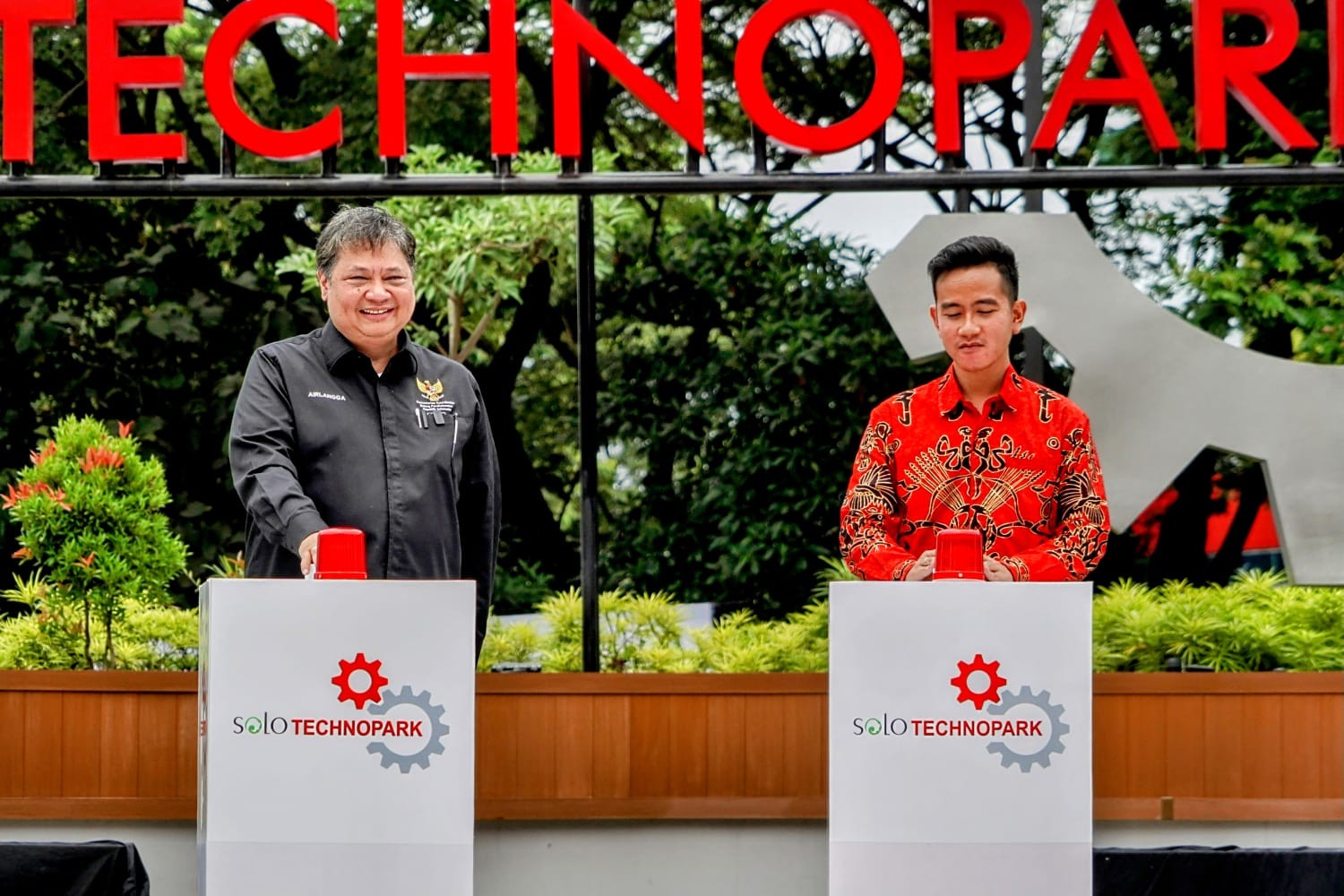 Resmikan Solo Technopark, Airlangga Ingin Masyarakat Lebih Melek Teknologi. Foto: MNC Media.