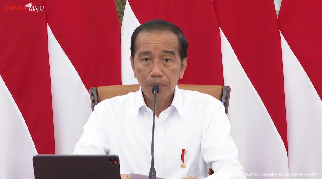 Jokowi Minta Proses Tindakan Pidana Tanpa Pandang Bulu dan Tanpa Tebang Pilih. (Tangkapan Layar TY Setpres)