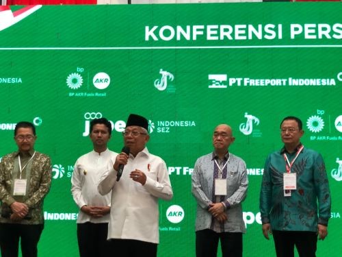 Wapres Optimistis Smelter Freeport di Gresik Beroperasi Mei 2024. Foto: MNC Media.