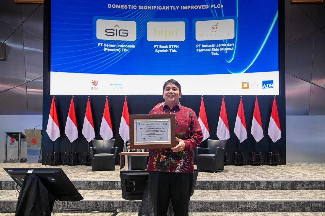 Tata Kelola Baik, SIG Diganjar Penghargaan ASEAN Corporate Governance Scorecard. Foto: MNC Media.