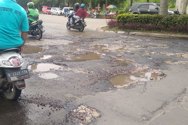 Curah Hujan Tinggi, Pemda Gunungkidul Siapkan Rp55 Miliar Perbaiki Jalan Rusak (Foto: MNC Media)