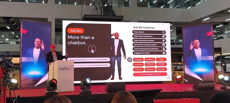Pakai Teknologi AI, Bos AirAsia Luncurkan 'Manusia Virtual' di Industri Penerbangan. (Foto: Dinar Fitra/MPI).