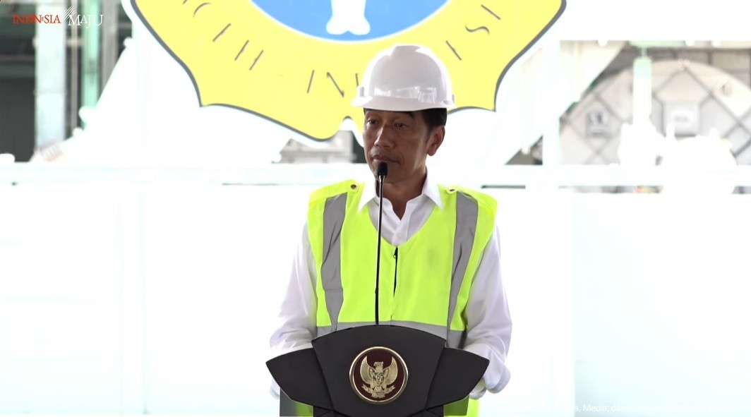 Jokowi Resmikan Pabrik NPK PT Pupuk Iskandar Muda Senilai Rp1,7 Triliun. (Foto: MNC Media).