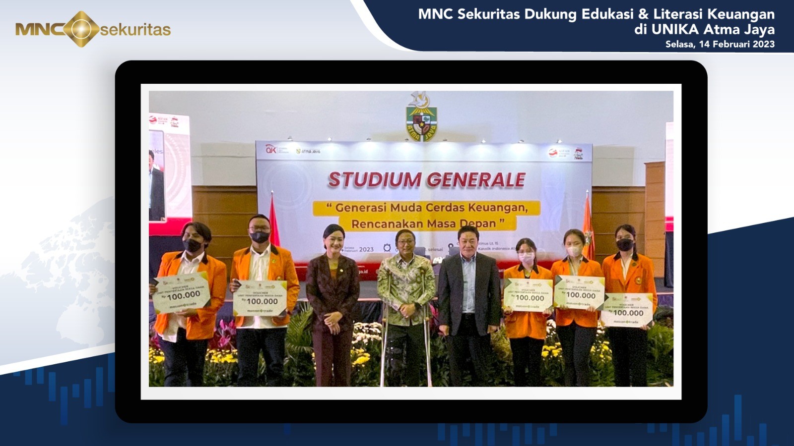 Gandeng OJK, MNC Sekuritas Dorong Edukasi dan Literasi Keuangan di UNIKA Atma Jaya. (Foto: MNC Media)