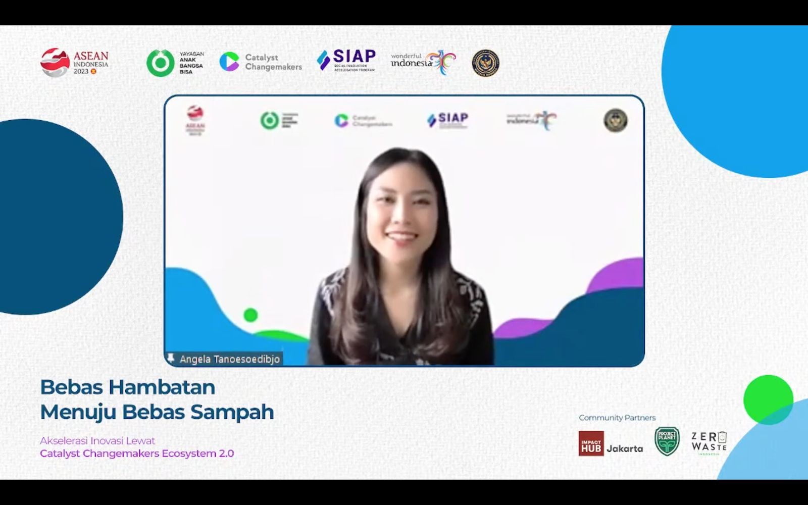 Wamenparekraf: Catalyst Changemakers Ecosystem Solusi Masalah Sampah di Destinasi Wisata (foto: MNC Media)