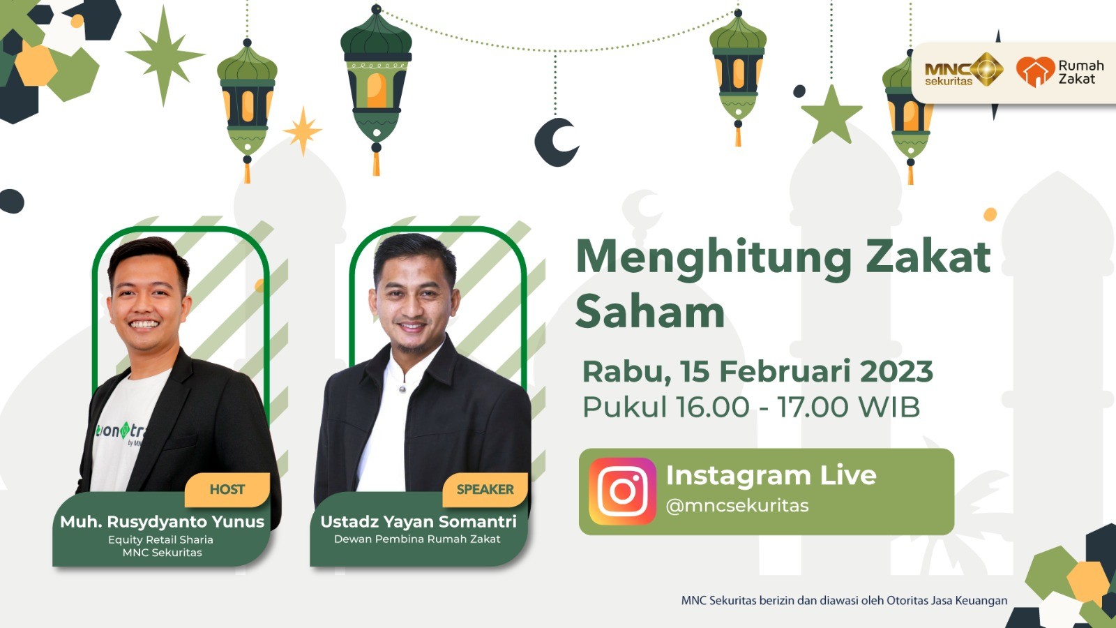 Yuk Belajar Menghitung Zakat Saham Bersama MNC Sekuritas. (Foto: MNC Media)