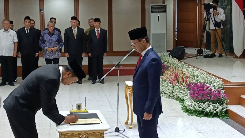 Sah, Joko Agus Setyono Resmi Dilantik Jadi Sekda DKI. (Foto: Refi Sandi/MPI).